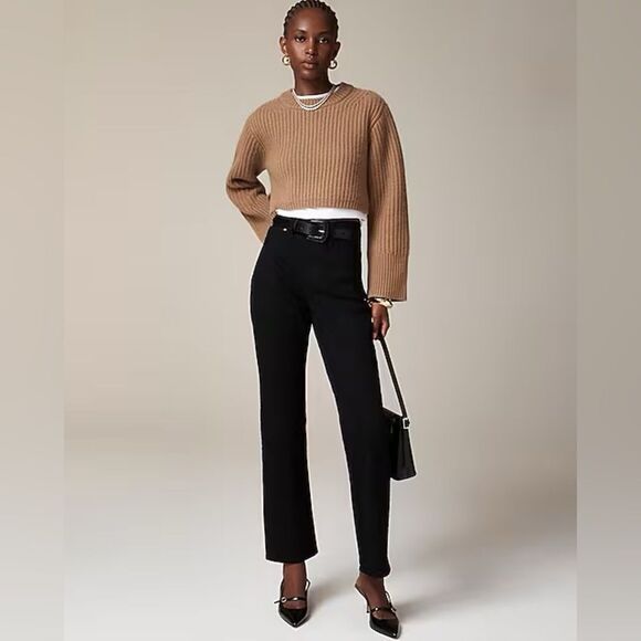 NWT J CREW Slim straight jean in black - Picture 2 of 7